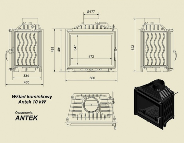 Топка ANTEK/180 (Antek/180)