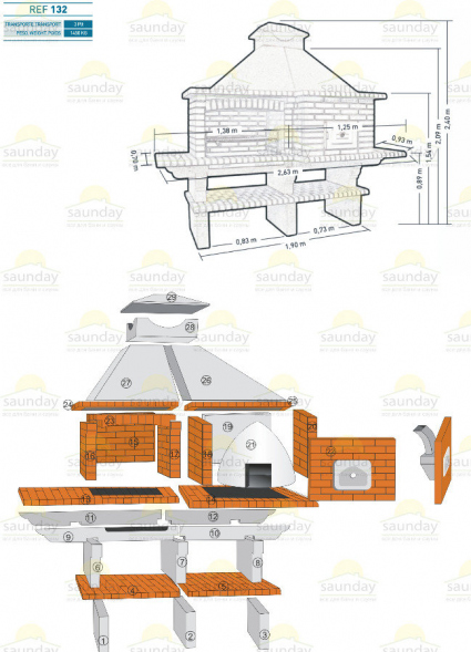 Печь-барбекю Ref - 132