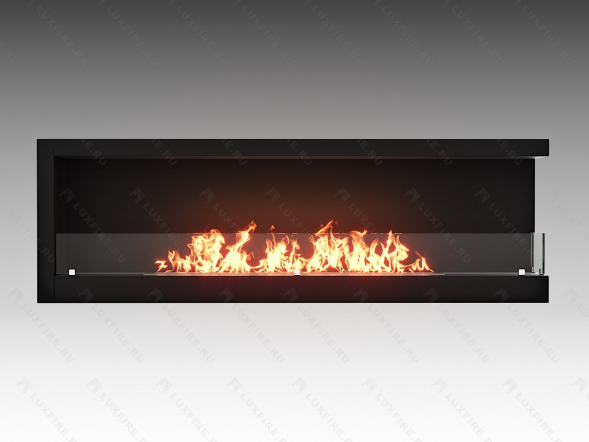 Встроенный биокамин Lux Fire Угловой 1500 SR (правый угол)