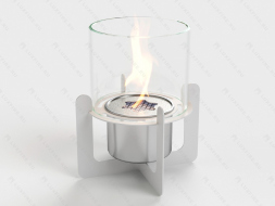Настольный биокамин Lux Fire &amp;quot;Омега&amp;quot; (белый)