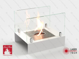 Настольный биокамин Lux Fire "Арлекино" М (белый)