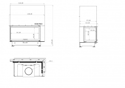 Каминная топка угловая 110 Л Echa-Tech